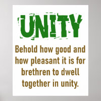 Behold How Good And How Pleasant - Unity Quote