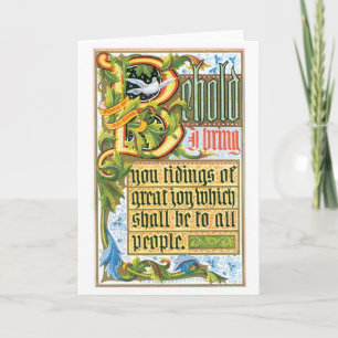 Behold, I Bring You Tidings of Great Joy Holiday Card