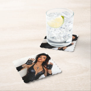 Behold paper coaster