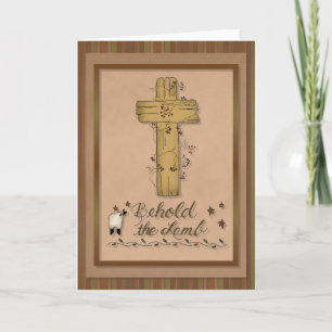 Behold the Lamb Christian Greeting Card