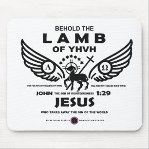 Behold the Lamb of YHVH Mouse Pad