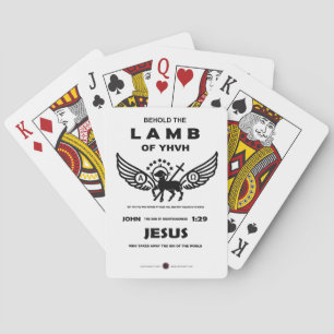 Behold the Lamb of YHVH Playing Cards