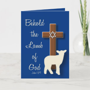 Behold the Lamb... Passover Card
