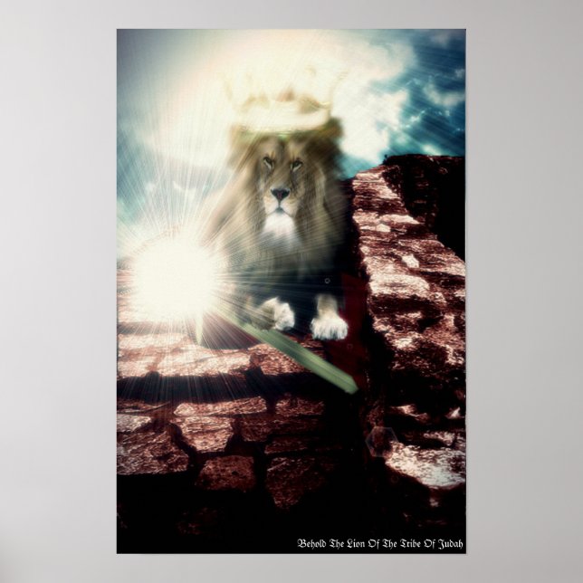 Behold The Lion Of The Tribe Of Judah Poster (Front)