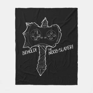 Behold! the Noob Slayer! Fleece Blanket
