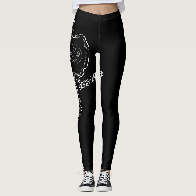 Behold! the Noob Slayer! Leggings (Front)