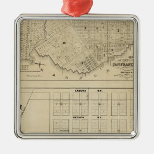 Beideman Tract, San Francisco Metal Ornament
