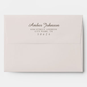 Beige 5 x 7 Pre-Addressed Envelopes
