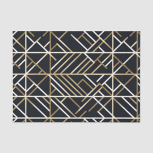Beige Abstract Tessellation Tissue Paper by Fernsb