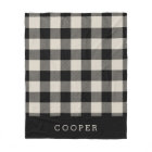 Beige and Black Buffalo Check Monogram