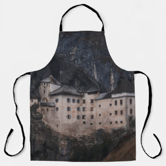 BEIGE AND BLACK CONCRETE HOUSE APRON