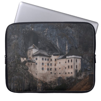 BEIGE AND BLACK CONCRETE HOUSE LAPTOP SLEEVE