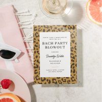 Beige and Brown Animal Print Bachelorette Party