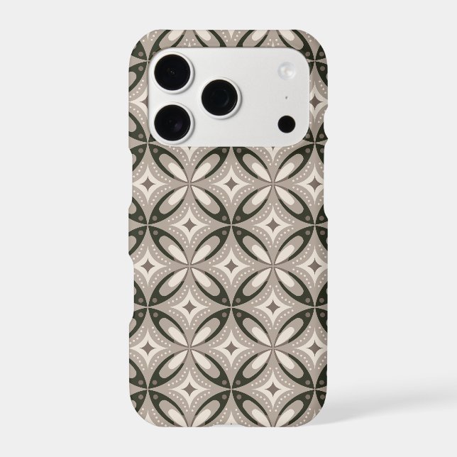 Beige and Brown Retro circular shapes (Back)