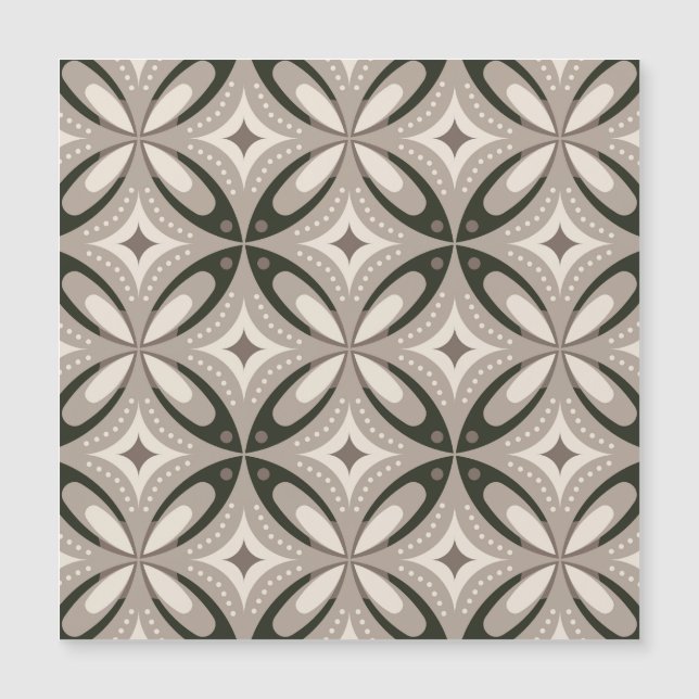 Beige and Brown Retro circular shapes (Front)