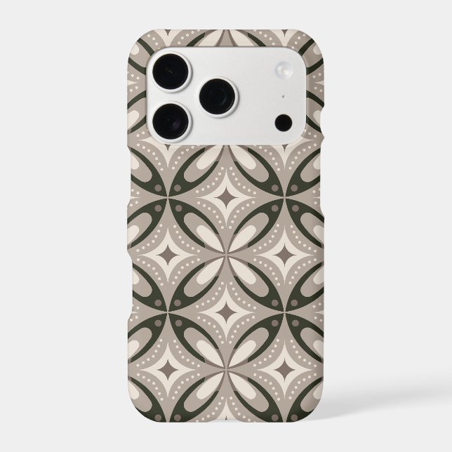 Beige and Brown Retro circular shapes (Back)