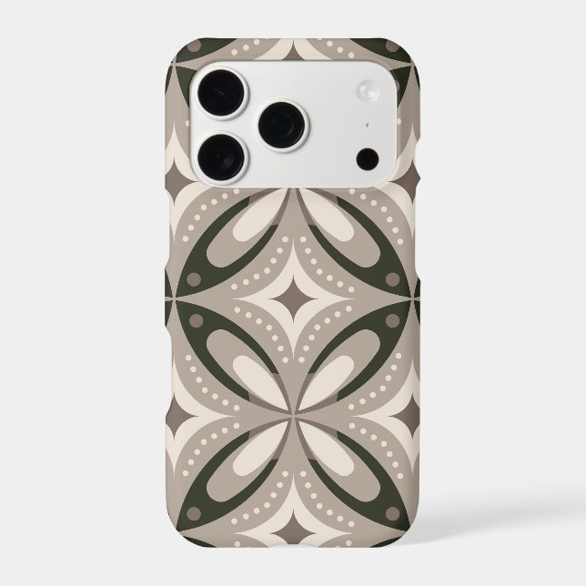 Beige and Brown Retro circular shapes (Back)