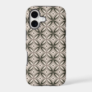 Beige and Brown Retro circular shapes