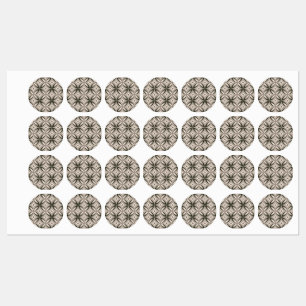 Beige and Brown Retro circular shapes