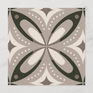 Beige and Brown Retro circular shapes Menu