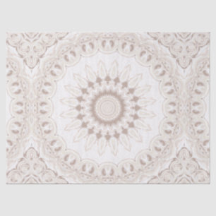 Beige and Cream Mandala Pattern Tissue Paper