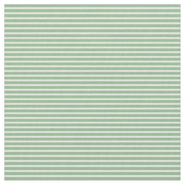 Beige and Dark Sea Green Coloured Stripes Pattern Fabric (Close Up)
