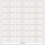 Beige and Dusty Purple Guest Address Labels<br><div class="desc">These beige and dusty purple guest address labels are perfect for your rustic vintage boho wedding. The design features minimal contemporary dark purple font accompanied light beige background. Perfect for a summer,  spring,  fall,  or winter wedding.</div>