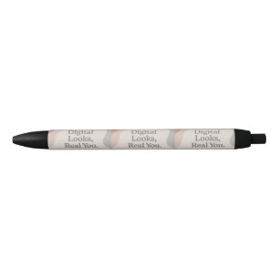 Beige and grey marble tones AI art Black Ink Pen