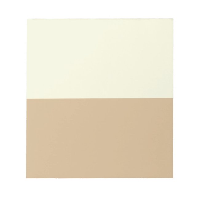 Beige and Tan Notepad (Front)