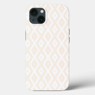 Beige and white diamond pattern Case-Mate iPhone c iPhone 13 Case