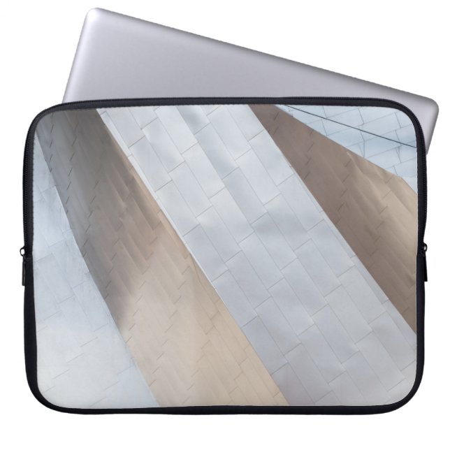 Beige and white surface laptop sleeve (Front)