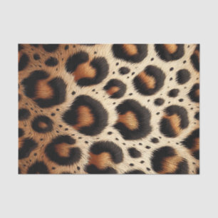 Beige & Black Leopard Fur Animal Print Spots  Tissue Paper