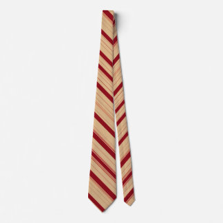 Beige Bliss with Crimson Accents Tie