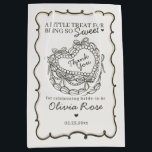 Beige Bow Retro Heart Coquette Cake Bridal Shower Medium Gift Bag<br><div class="desc">Indulge in the charm of our Retro Coquette Cake Collection. This sweet coquette bow ensemble features a vintage heart-shaped coquette cake adorned with coquette bows and sweet buttercream icing, capturing the essence of classic romance. This collection adds a playful and elegant vibe to any celebration, making it irresistibly sweet. ★...</div>