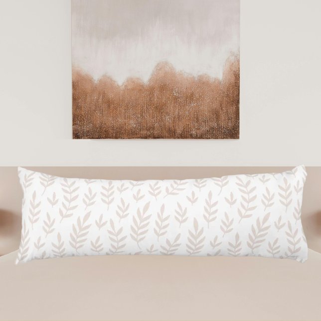 Beige branches leaves body cushion (Creator Uploaded)