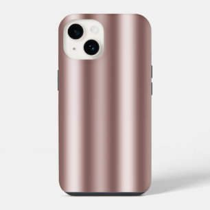 Beige Brown Blurred vertical stripes for curtain iPhone 14 Case