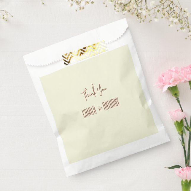Beige Brown  Favour Bag (Sealed)