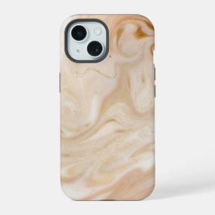 Beige Brown Marble iPhone 15 Case