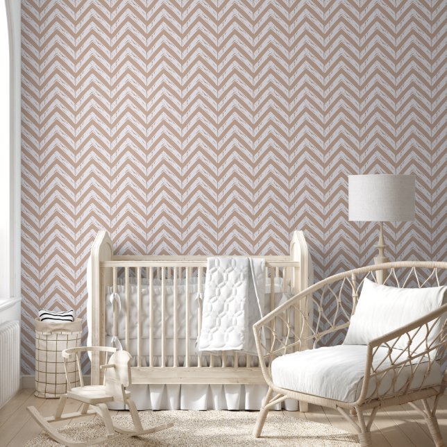 Beige-Brown Pattern Wallpaper (Kids)