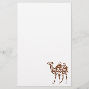 Beige camel stationery
