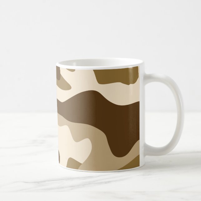 Beige camouflage pattern coffee mug (Right)