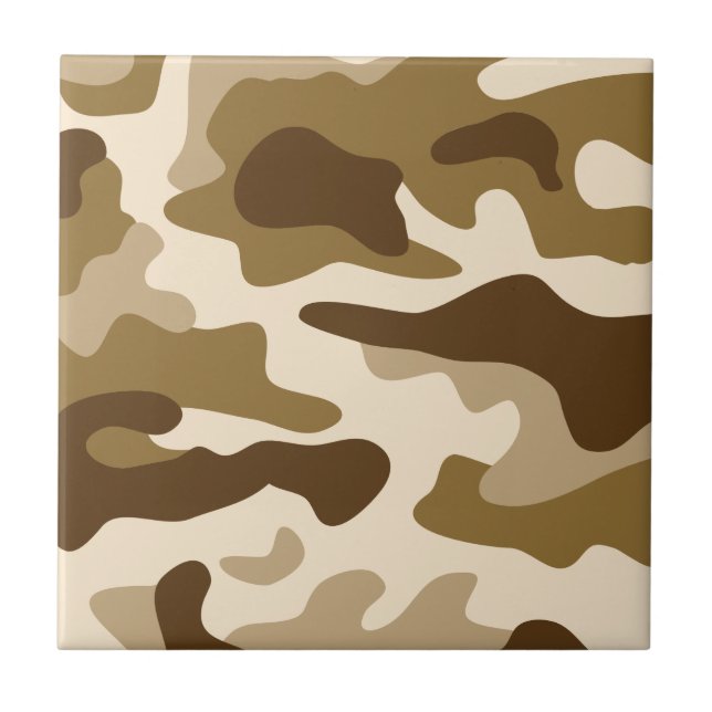 Beige camouflage pattern tile (Front)