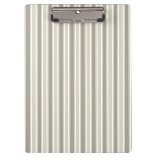 Beige candy stripes clipboard (Front)