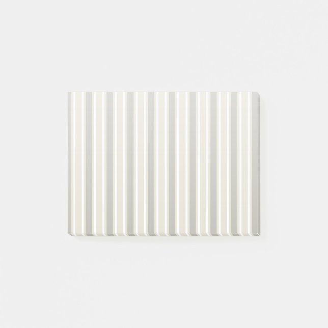 Beige candy stripes post-it notes (Front)