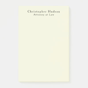 Beige Color Simple Plain Minimalist Post-it Notes