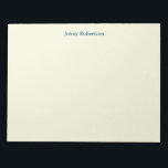 Beige Colour Plain Elegant Professional Modern Notepad<br><div class="desc">Simple,  modern,  minimalist design for companies. This template can be customised to meet all professional occupations.</div>