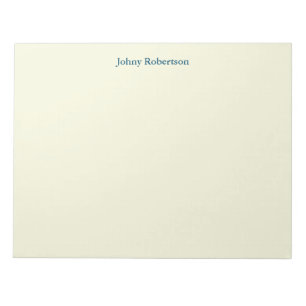Beige Colour Plain Elegant Professional Modern Notepad