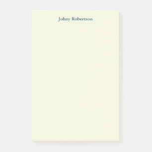 Beige Colour Plain Elegant Professional Modern Post-it Notes