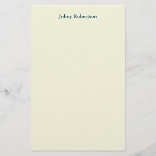 Beige Colour Plain Elegant Professional Modern Stationery