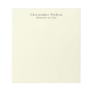 Beige Colour Simple Plain Minimalist Notepad